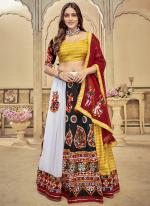 Georgette Yellow Festival Wear Embroidery Work Ready To Wear Lehenga Choli